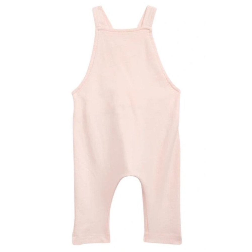 Nordstrom Babies' Grow With Me Organic Cotton Overalls In Pink Lotus Newborn NWT